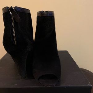 Open Toe 3 1/2 inch Wedge Bootie (worn twice)